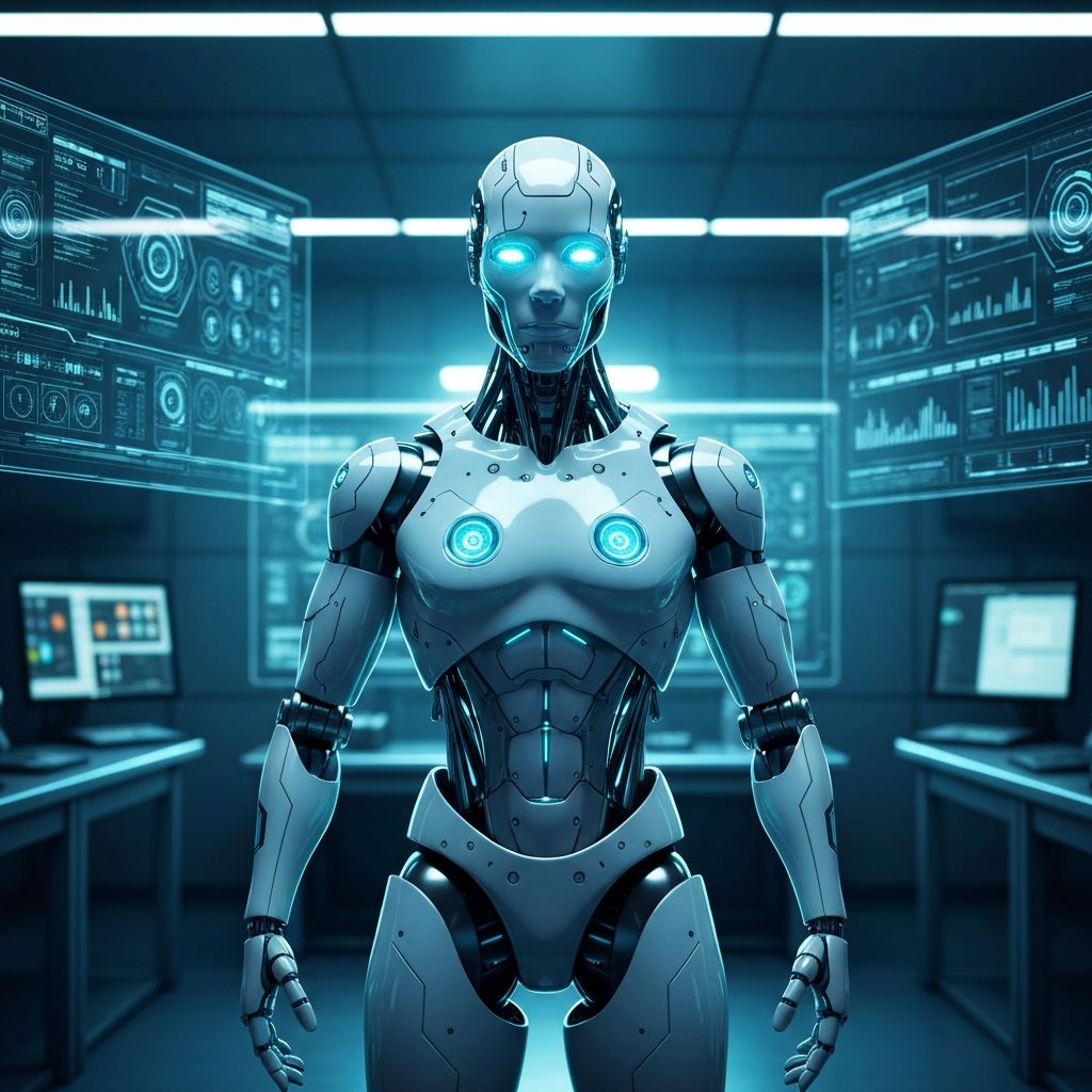 Futuristic AI Robot